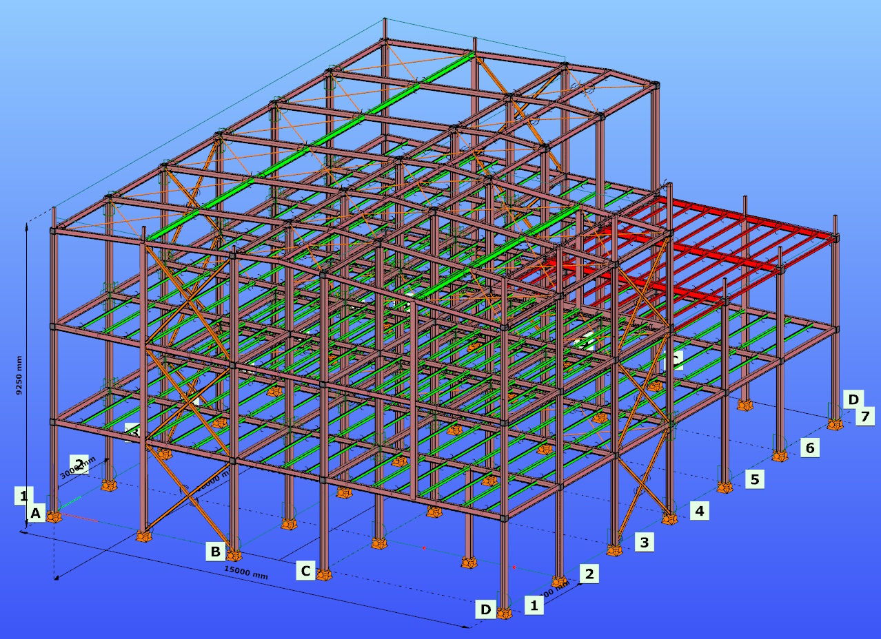 MULTI-STOREY INDUSTRIAL · 15 × ~6 m · 9.25 m high